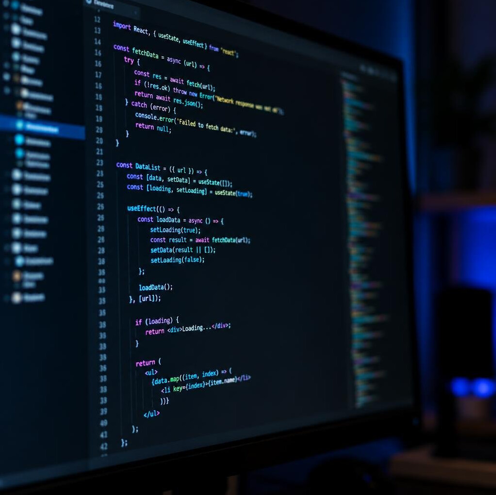 Lines of programming code displayed on a computer monitor